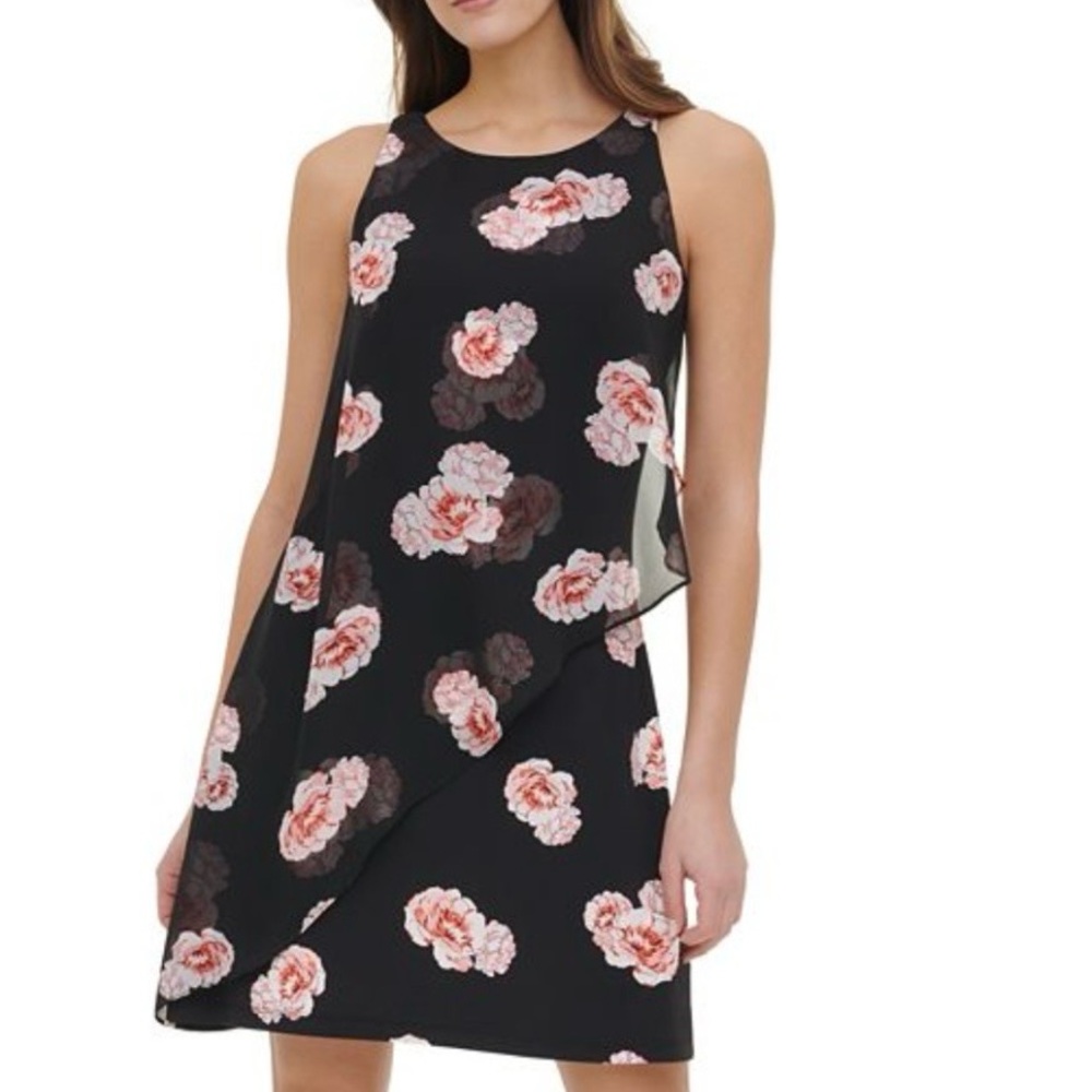 Tommy Hilfiger Floral Black Dress